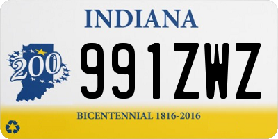 IN license plate 991ZWZ