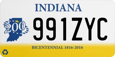 IN license plate 991ZYC