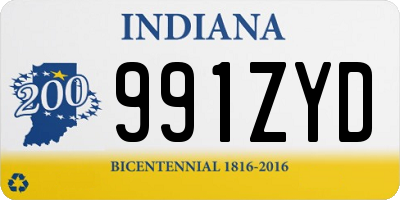 IN license plate 991ZYD