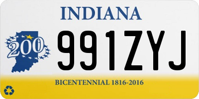 IN license plate 991ZYJ