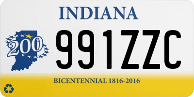 IN license plate 991ZZC