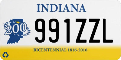 IN license plate 991ZZL