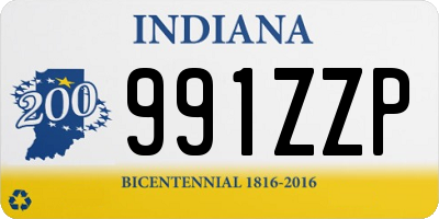 IN license plate 991ZZP