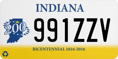 IN license plate 991ZZV