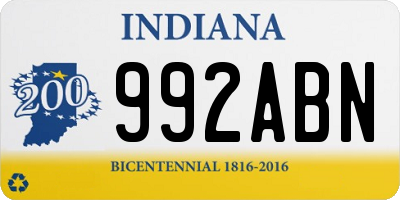 IN license plate 992ABN