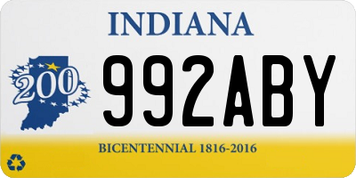 IN license plate 992ABY