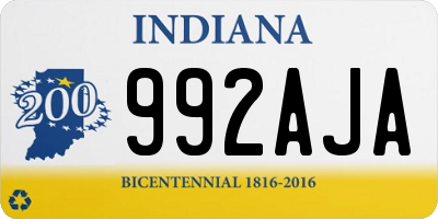 IN license plate 992AJA