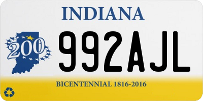 IN license plate 992AJL