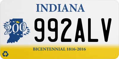 IN license plate 992ALV