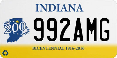 IN license plate 992AMG