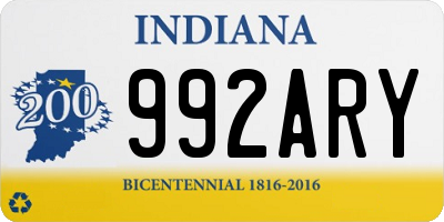 IN license plate 992ARY