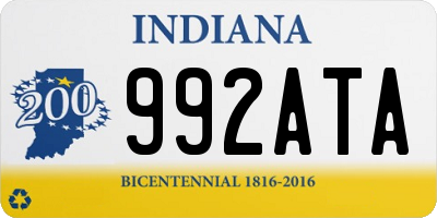 IN license plate 992ATA