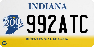 IN license plate 992ATC