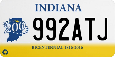 IN license plate 992ATJ