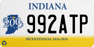 IN license plate 992ATP