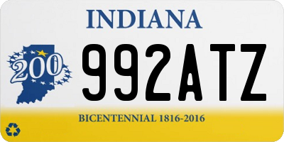 IN license plate 992ATZ