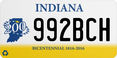 IN license plate 992BCH