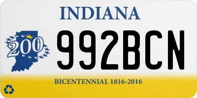 IN license plate 992BCN