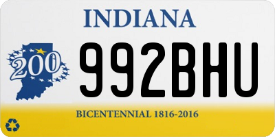 IN license plate 992BHU