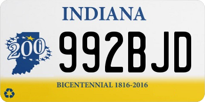 IN license plate 992BJD