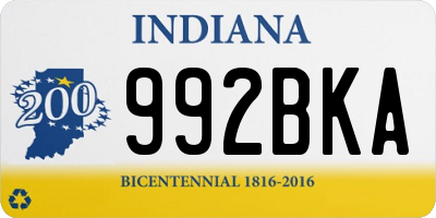 IN license plate 992BKA