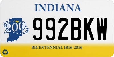 IN license plate 992BKW