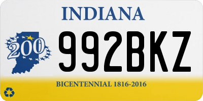 IN license plate 992BKZ