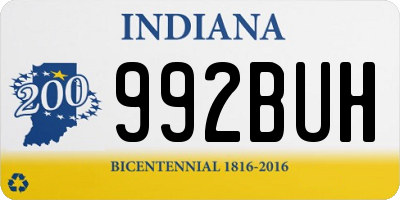 IN license plate 992BUH