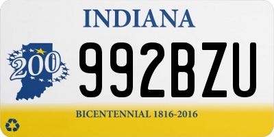 IN license plate 992BZU