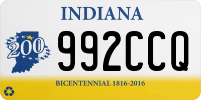 IN license plate 992CCQ