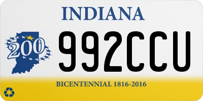 IN license plate 992CCU