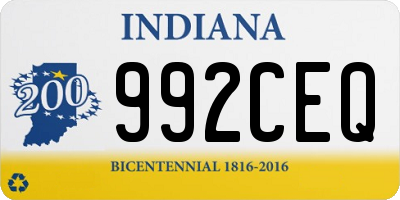 IN license plate 992CEQ