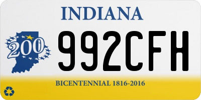 IN license plate 992CFH