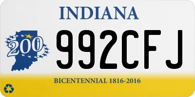 IN license plate 992CFJ