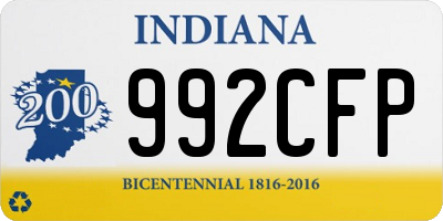 IN license plate 992CFP