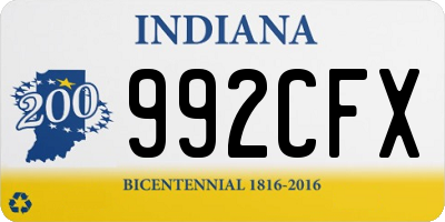 IN license plate 992CFX