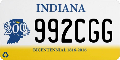 IN license plate 992CGG