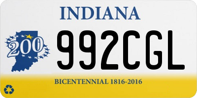 IN license plate 992CGL