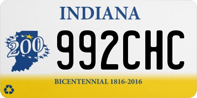 IN license plate 992CHC