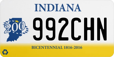 IN license plate 992CHN