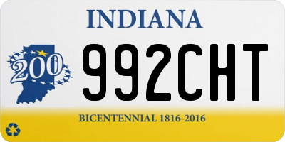 IN license plate 992CHT