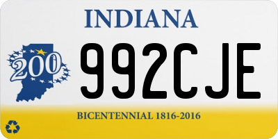 IN license plate 992CJE