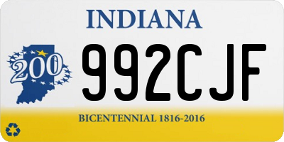 IN license plate 992CJF