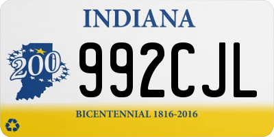 IN license plate 992CJL