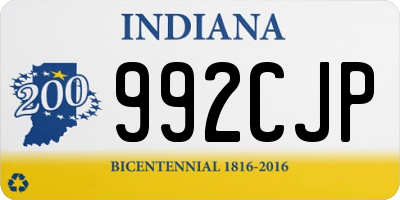 IN license plate 992CJP