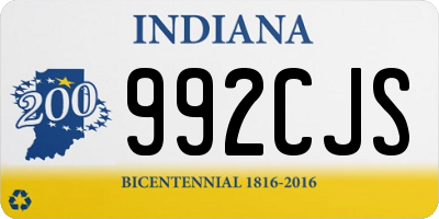 IN license plate 992CJS