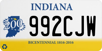 IN license plate 992CJW