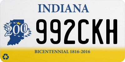 IN license plate 992CKH