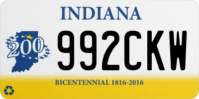 IN license plate 992CKW