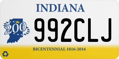 IN license plate 992CLJ